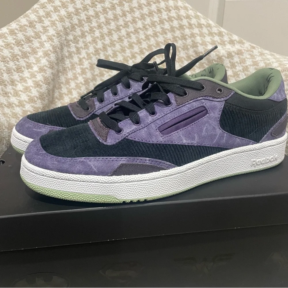 Brand new in box Reebok x DC Club C 85 Joker Shoes Mens Size 11 - Picture 2 of 5